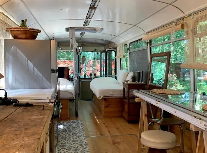 Magic Roof Bus With Big Bath In The Tree Forest! Mimizan-Plage